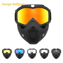 Lunettes de soleil pour Motocross, Ski, Snowboard, masque rétro, casque tactique coupe-vent pour moto