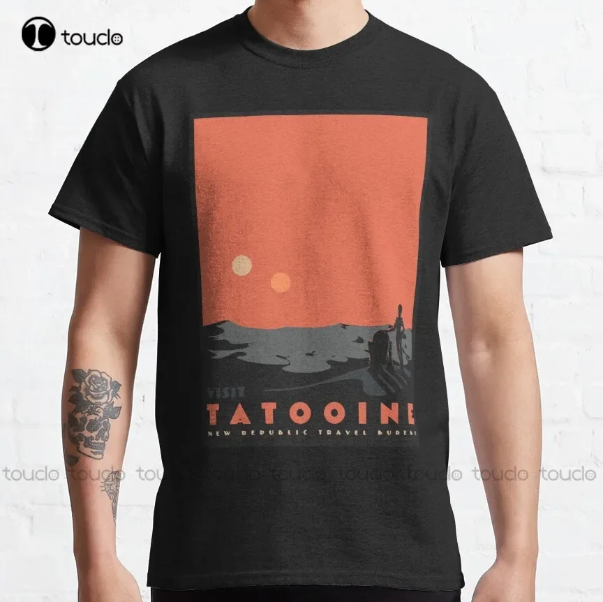 visit tatooine Classic T-Shirt t-shirt Custom aldult Teen unisex digital printing xs-5xl All seasons cotton Tee shirt