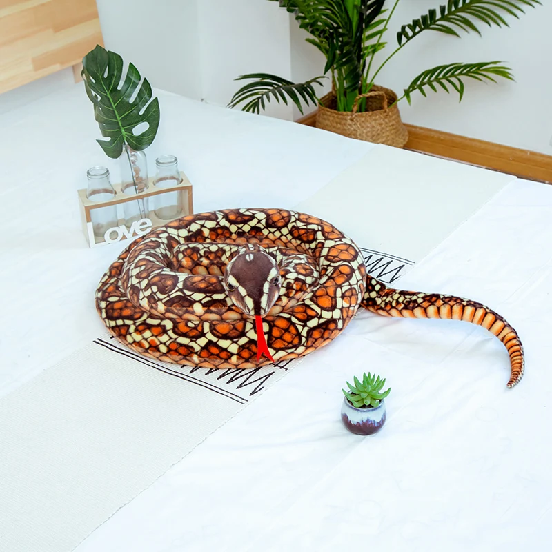 MGZTTHW Peluche De Serpiente, Animal De Serpiente De Peluche Serpientes De Juguete Grandes De 80 Pulgadas Para Ninos Serpiente De Peluche Gigante MGZTTHW Peluche De Serpiente, Animal De Serpiente De Peluche Serpientes De Juguete Grandes De 80 Pulgadas Para Ninos Serpiente De Peluche Gigante