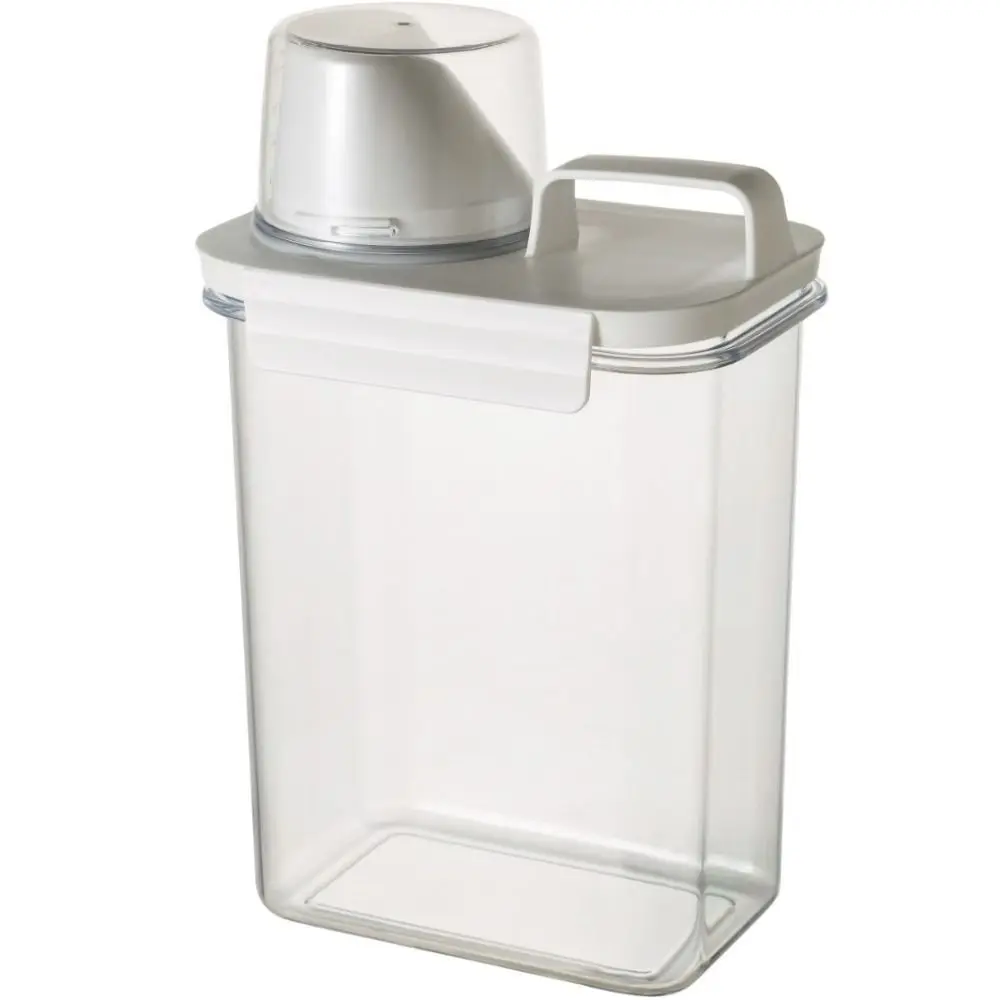 Airtight Grain Storage Box Transparent with Measuring Cup Food Storage Container Kitchen & Dining Household Cereal Jars