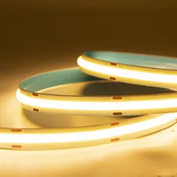 COB LED Strip Light 480 528 LEDs High Density Flexible COB Tape RA90 Warm Nature Cool White Linear Dimmable DC12V 24V