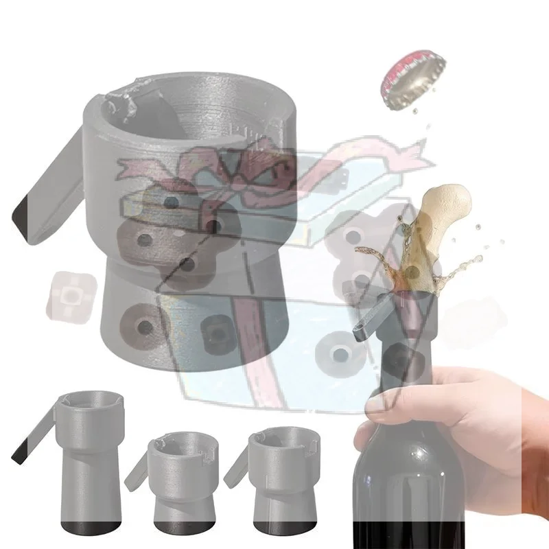 Kitchen Gadgets Home Party - 【CC】Ouvre-bouteille amusant à pression, lanceur de
