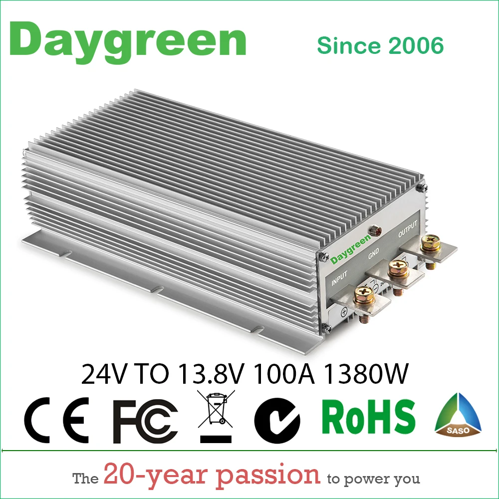 24V to 12V 100A DC DC Step Down Converter 24VDC TO 12VDC 100AMP Voltage Regulator Reducer Module Transformer Buck Heavy Duty