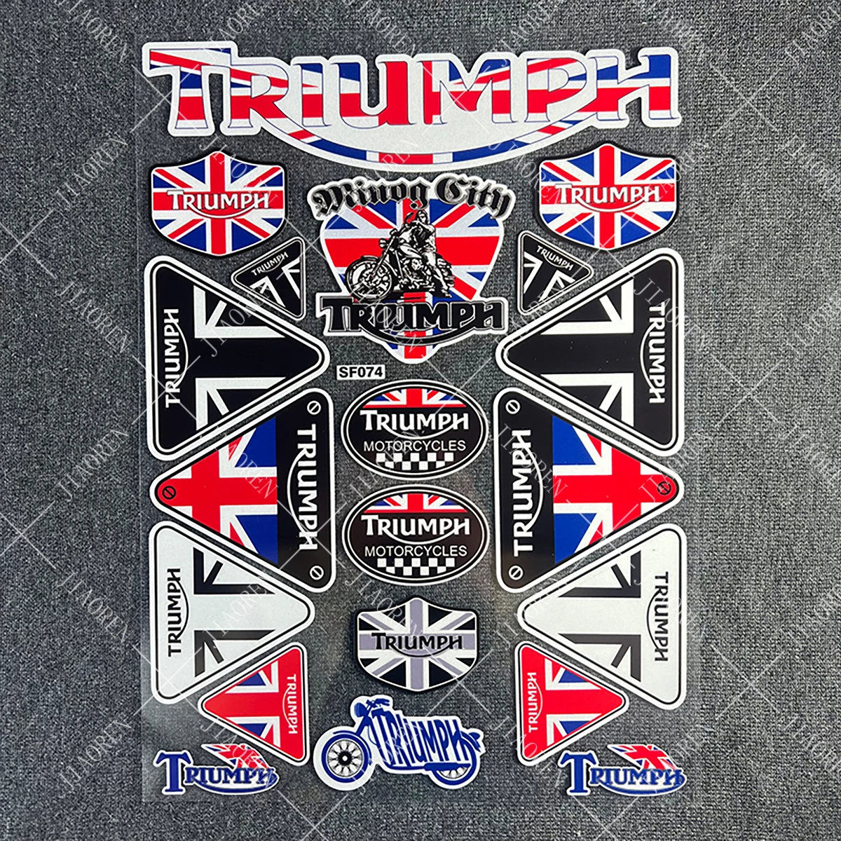 Upgrade Your Motorcycle with Reflective Triumph MC Logo Stickers: A Real Rider’s Review