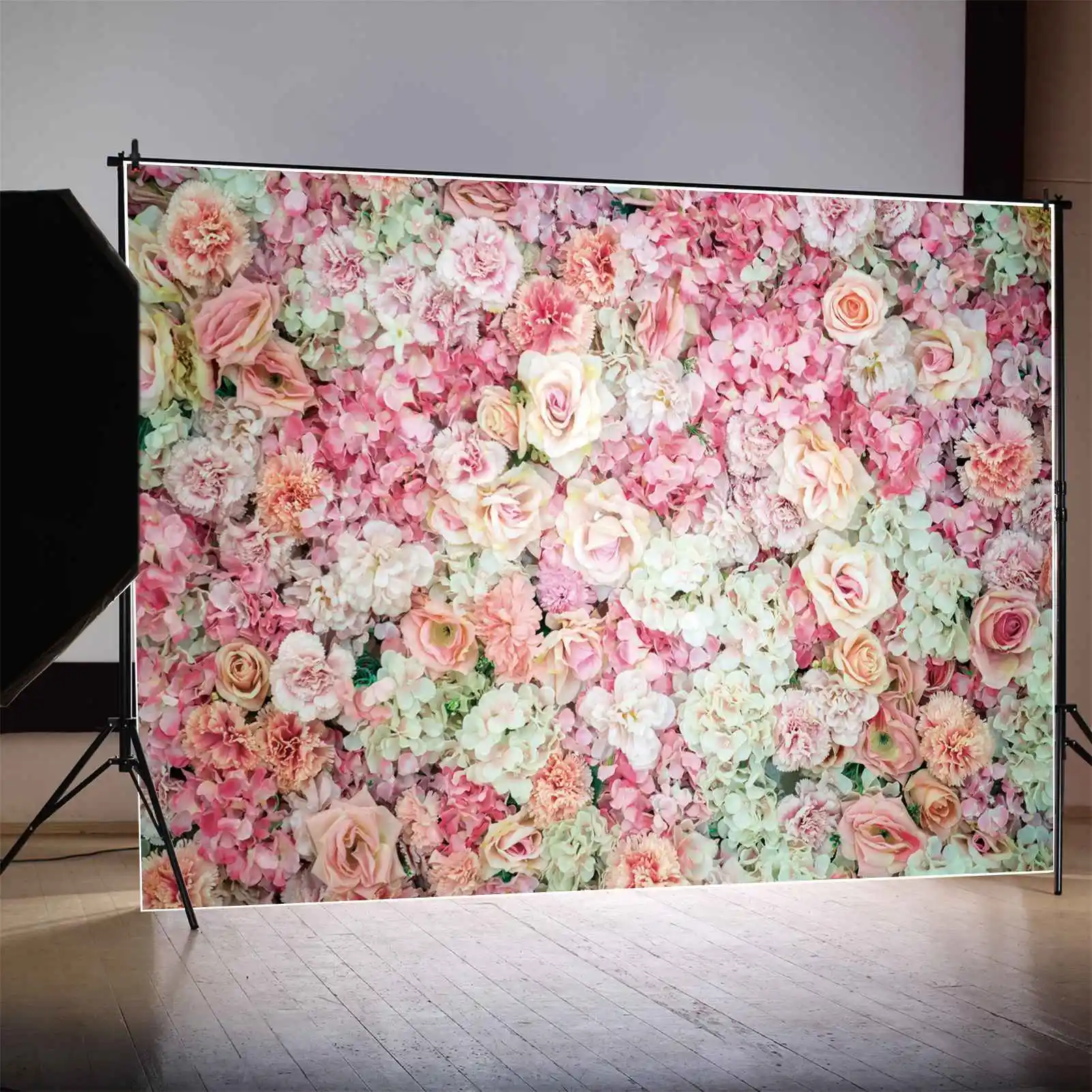 Hochzeit Blume Wand Kulissen Fotografie Braut dusche Party Fototermin Frühling Geburtstag personal isierte Kinder Foto Hintergründe