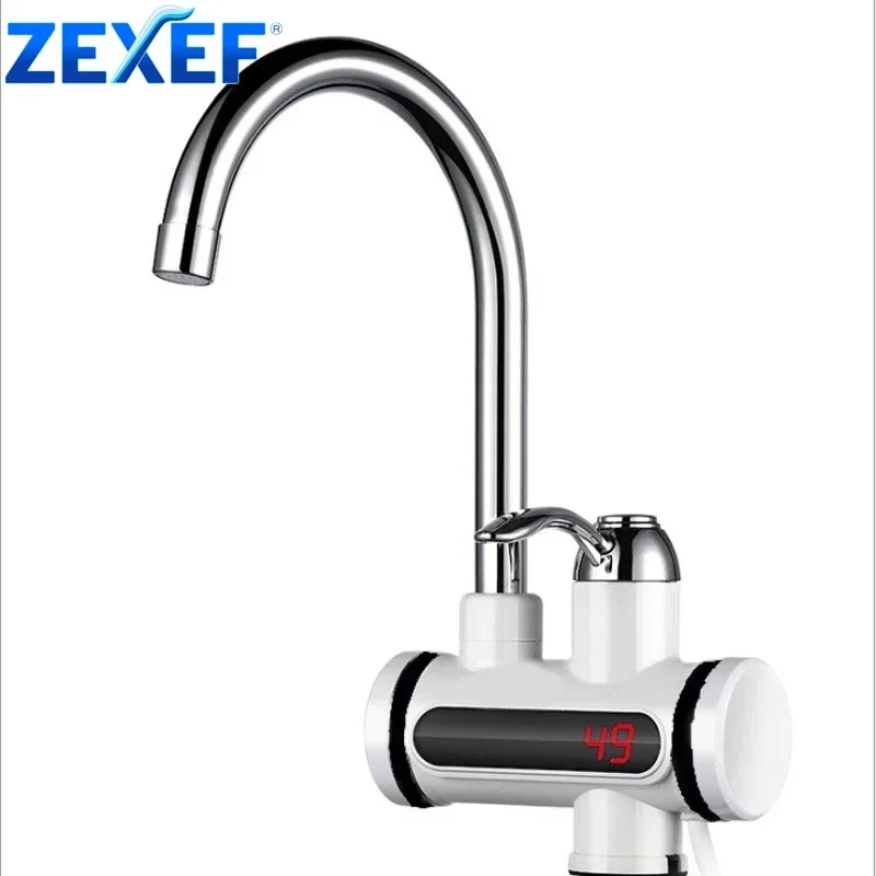 

ZEXEF автоматический смеситель с датчиком 220 В 3000 Вт, смеситель для кухонной умывальника, посуда для ванной комнаты, смеситель для раковины, кухонные аксессуары