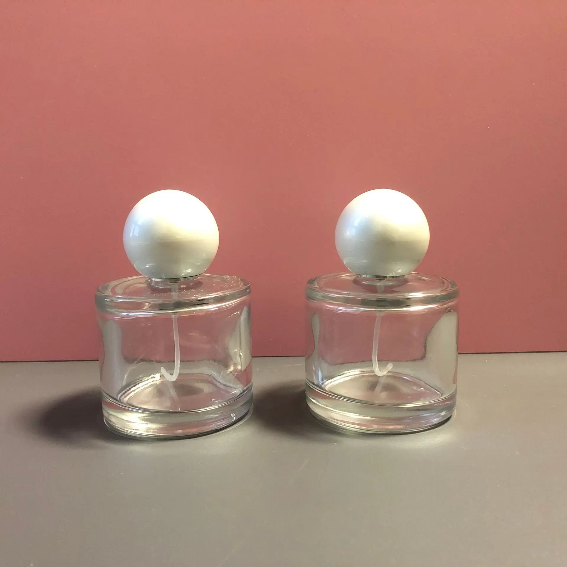 50ml Transparent Glass Perfume Spray Bottle Makeup Sub-Bottling Sample Bottle for Cosmetic Travel Portable Container