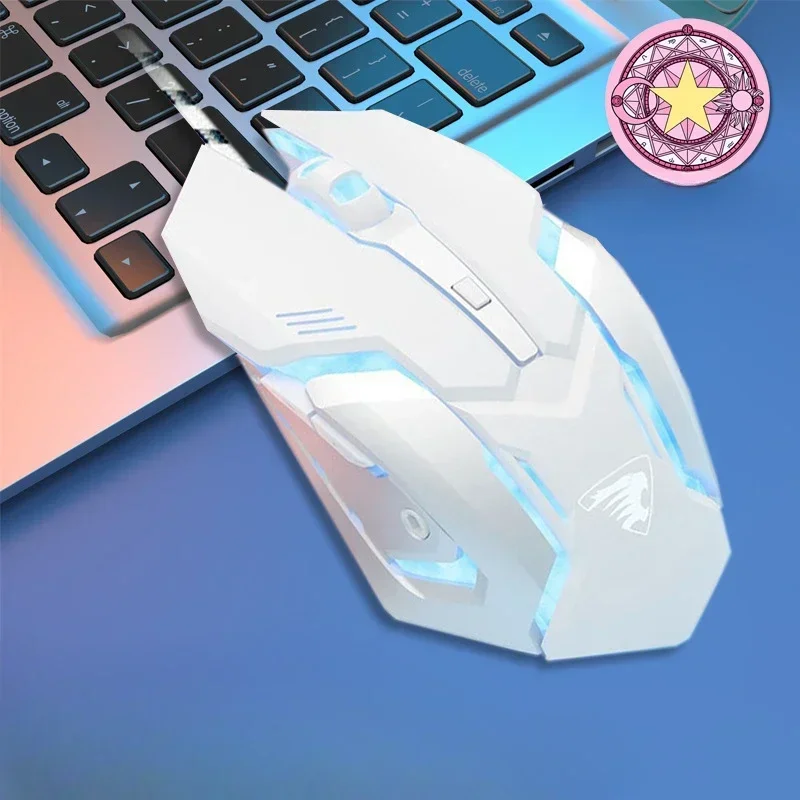 G3 Wired Silent Mouse 3200Dpi RGB Human Physics Macro Definition Esports Game Mechanical Mouse Office Game Player Accessories