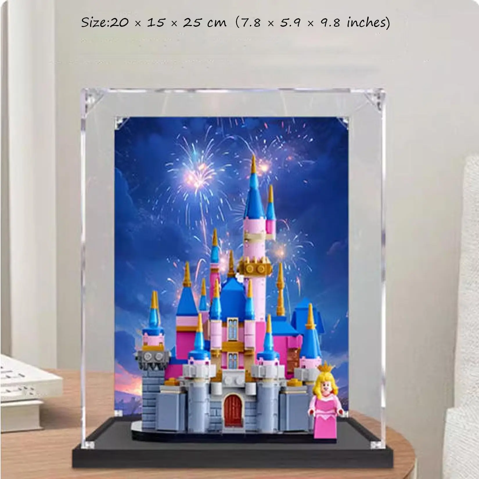 

Акриловая витрина для модели замка Lego 40720, прозрачная пылезащитная витрина, прозрачная витрина (только витрина)