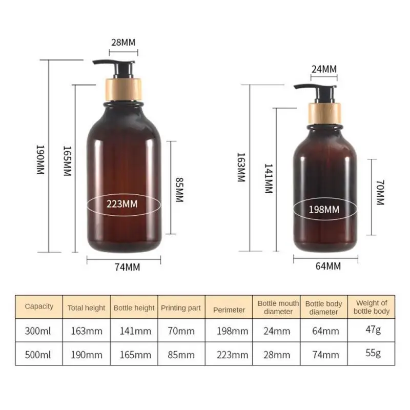 Dispensador de jabón de gran capacidad para baño, botellas de Gel de ducha y champú, contenedor de almacenamiento de loción líquida rellenable,