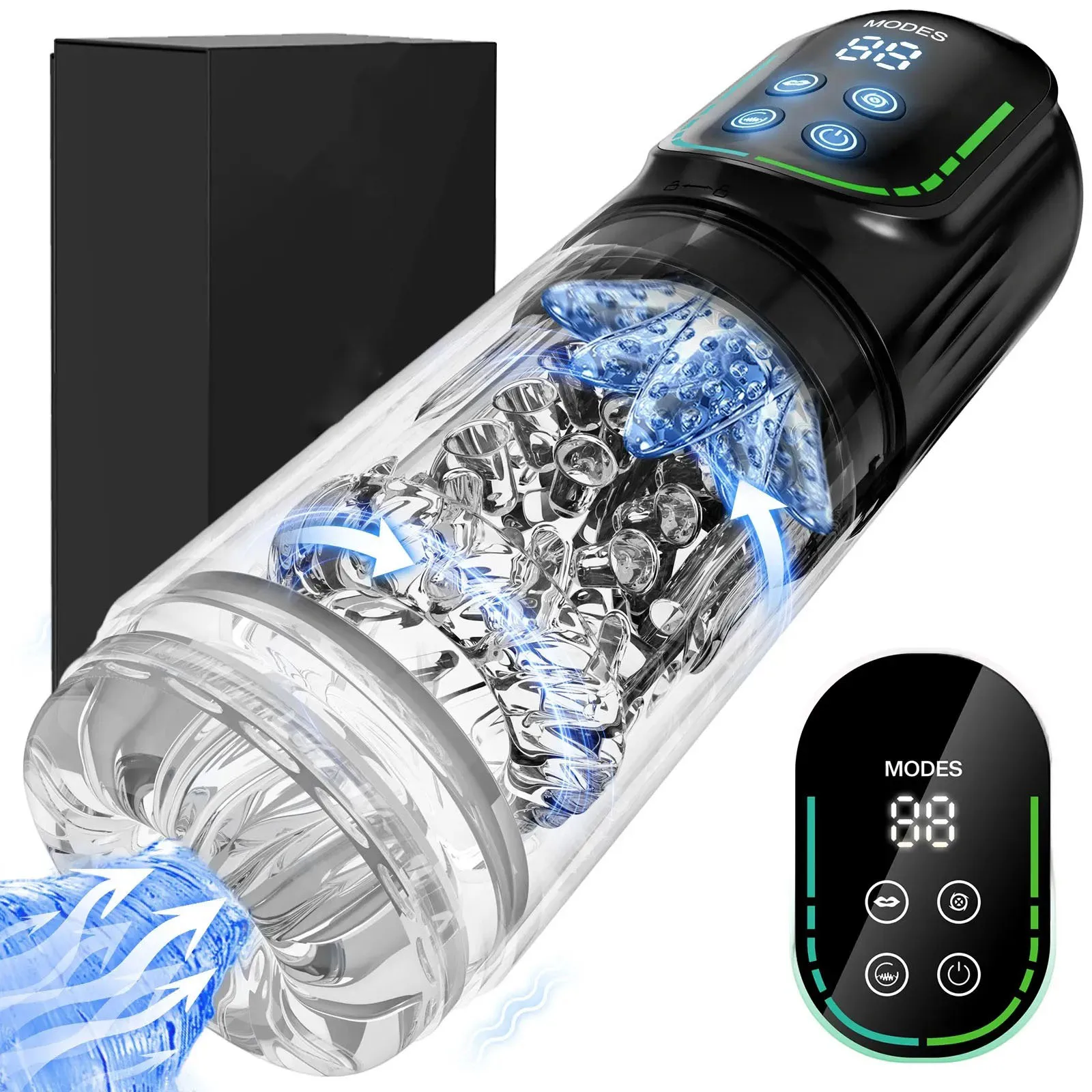 Automatic Thrusting Rotating Male Masturbator Licking Stroker Sucking Blowjob 100% Waterproof Pennis Pump Adult Sex Toys For Men