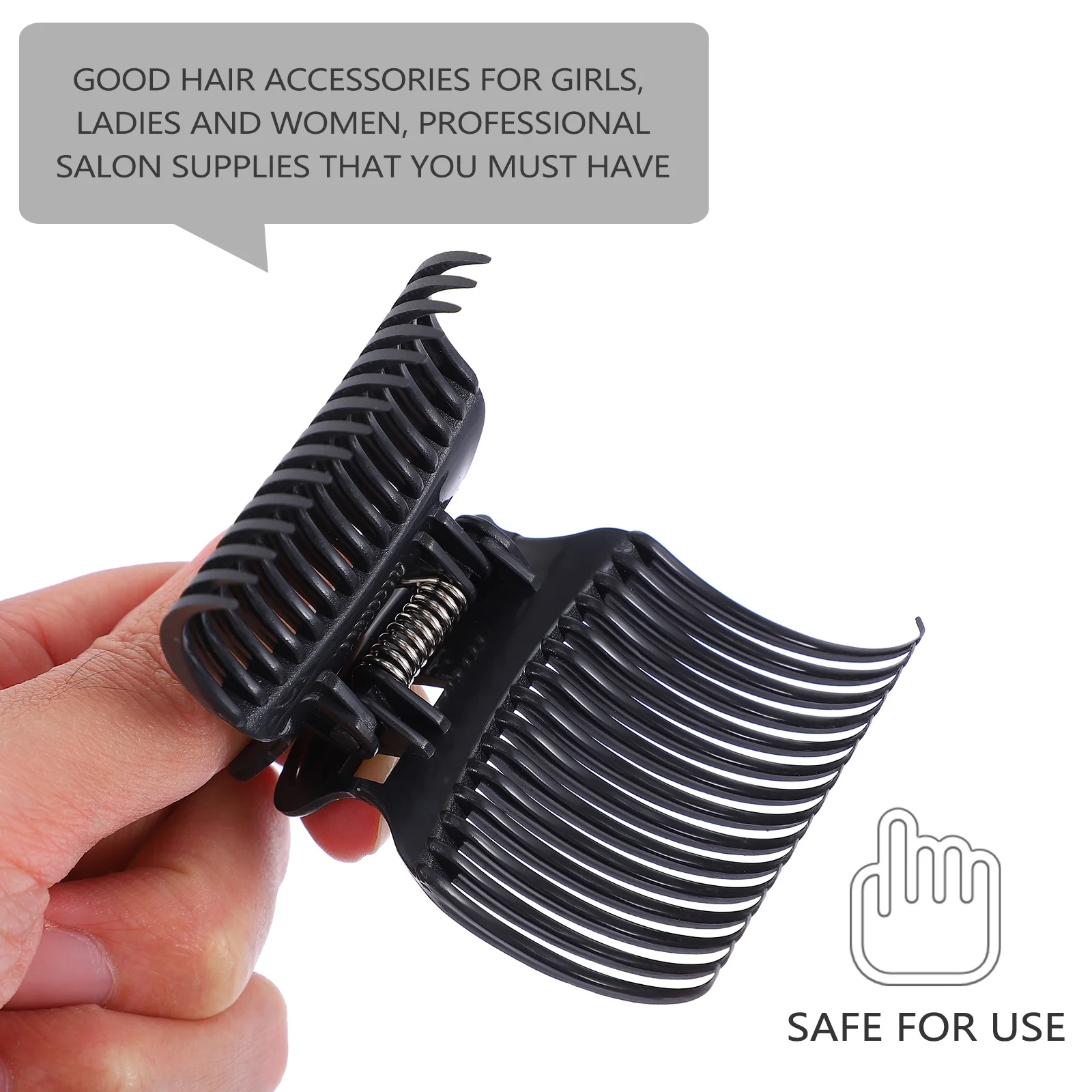 

12pcs Heat Clips Thin Thick Hair Claw Pins Plastic NonDamaging Heat Insulation Hair Clip Salon Styling Tools Accessories