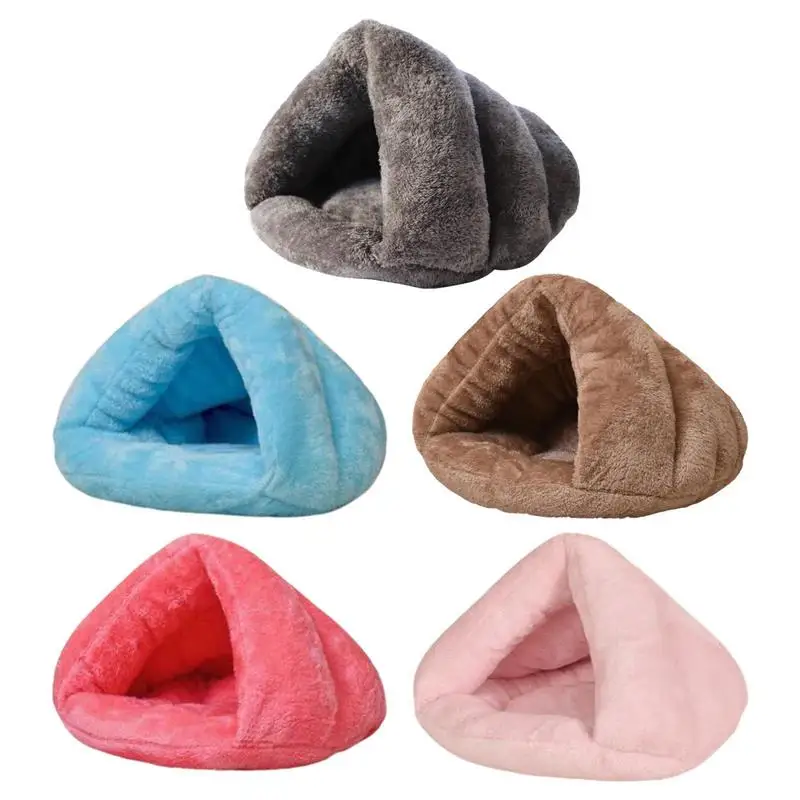 Winter Soft Plush Pet Cat Bed Round Cushion Cat Dog House Warm Basket Cat Sleep Bag Nest Kennel For Small Medium Pet Supplies