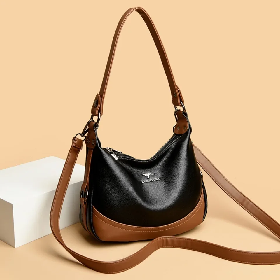 Wysokiej jakości skórzana torebka damska Luksusowa designerska torba na ramię Crossbody Miękka nowa damska torba na co dzień