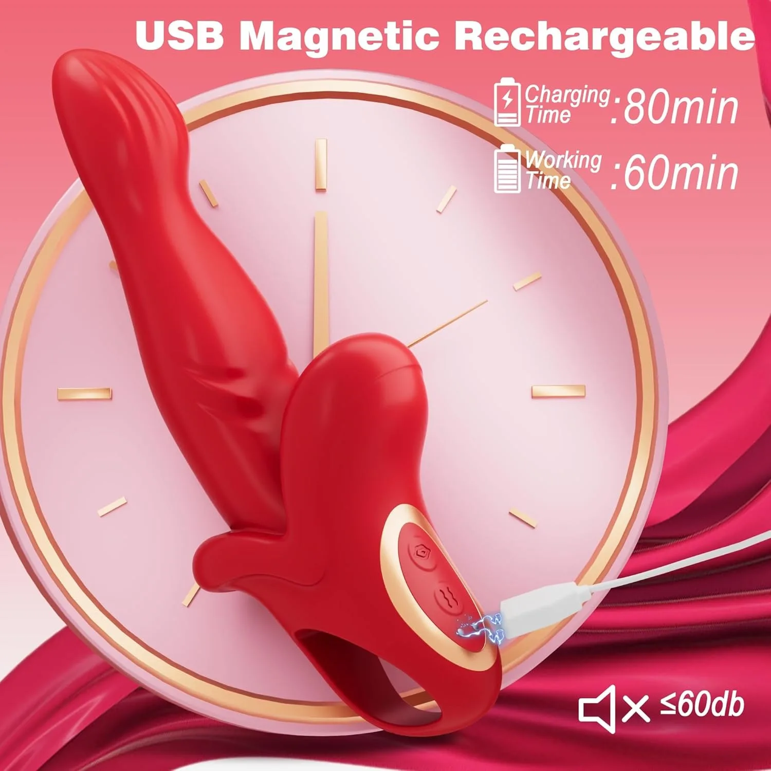 3 في 1 سوبر قوية التوجه أرنب هزاز G بقعة البظر محفز أنثى دسار جهاز تدليك للمهبل لعبة الجنس للنساء الأزواج لعبة