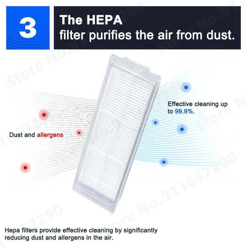 Untuk Xiaomi Mi Robot Vacuum-Mop 2 Pro/Lite Filter MJSTL Hepa Filter kain pel sisi utama sikat Mijia Aksesori Penyedot Debu