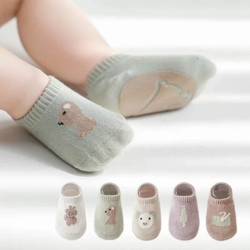 Baby Summer Socks Kawaii Combed Cotton Elasticity Comfortable Babies Non-slip Lightweight Short Toddler Sock Newborn Accessories