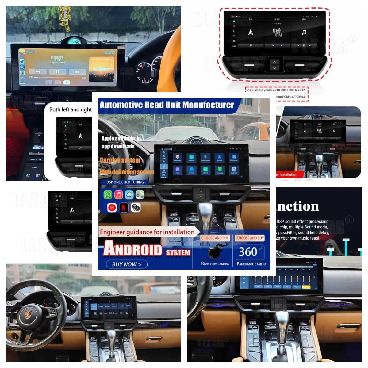 

Android 13 Car Stereo for Porsche Cayenne 2010-2017 2K 12.3" Touch Screen 8+256GB Support Wireless Carplay & Android Auto 4G LTE