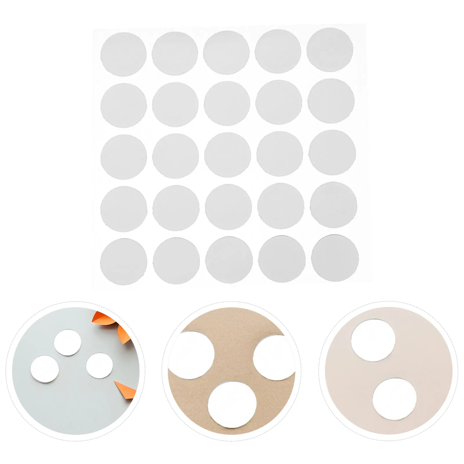 

500Pcs Transparent Adhesive Dots Double Sided Nano Glue Clear Fixing for DIY Crafts Posters Pictures Decorations Wall Safe