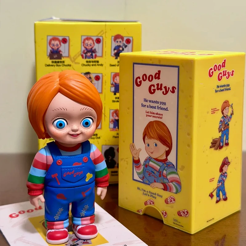 Nieuwe POP MART Chucky Ghost Return Series Mystery Box Blind Box Handheld Anime Action Figure Collectio Ornament Halloween Gift Toy