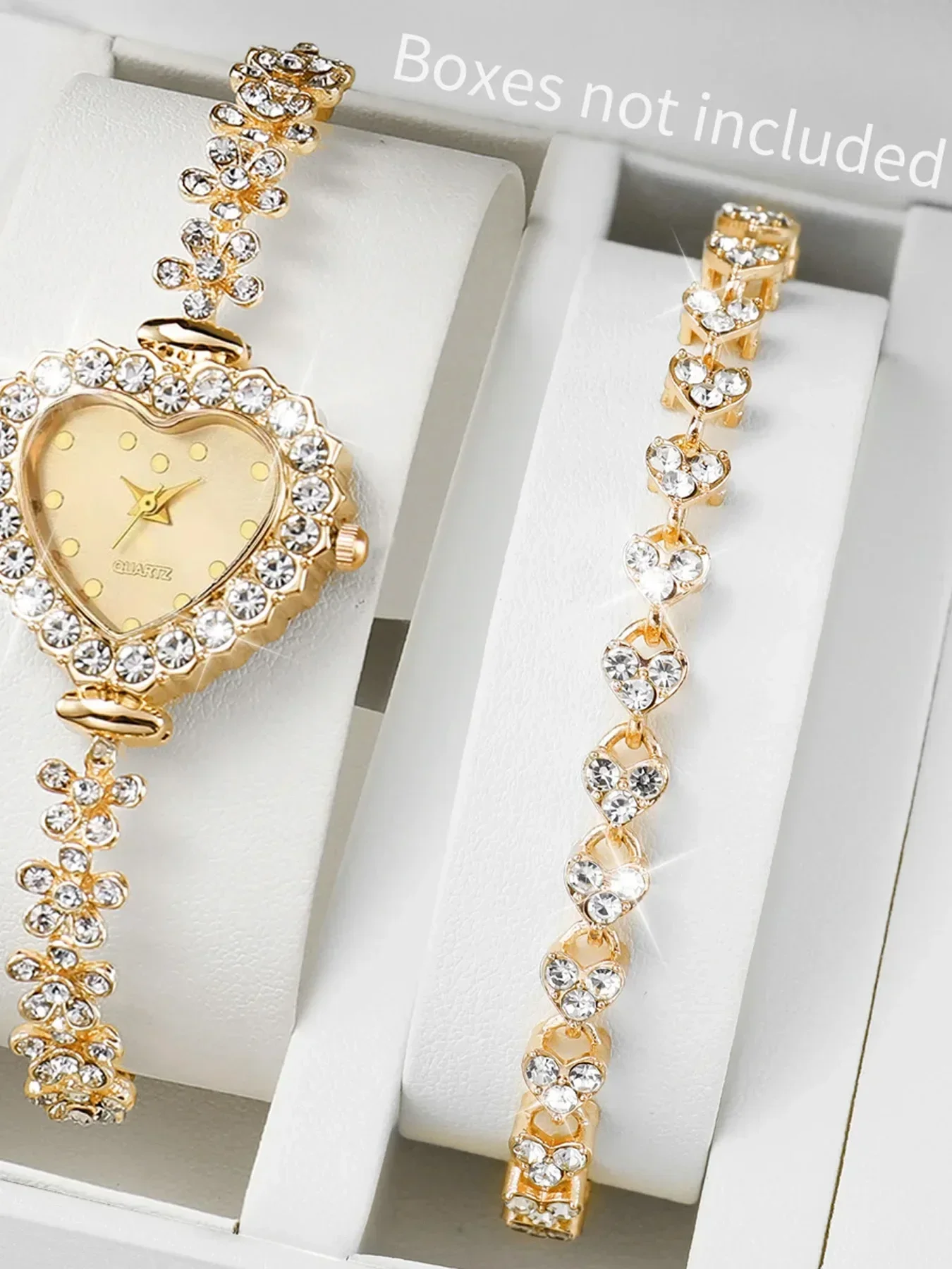 Fashion flower shaped watch, heart-shaped colored dial, ladies' atmospheric versatile, self-adjusting strap, bracelet watch