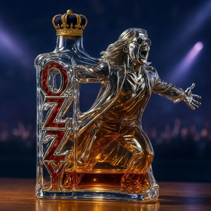 

Ozzy Osbourne Final Tour Memorial Whiskey Bottle Whiskey