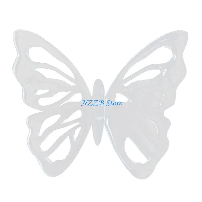 T21F Diy Kristall Dreidimensionale Große Schmetterling Ornamente Anhänger Silikon Form