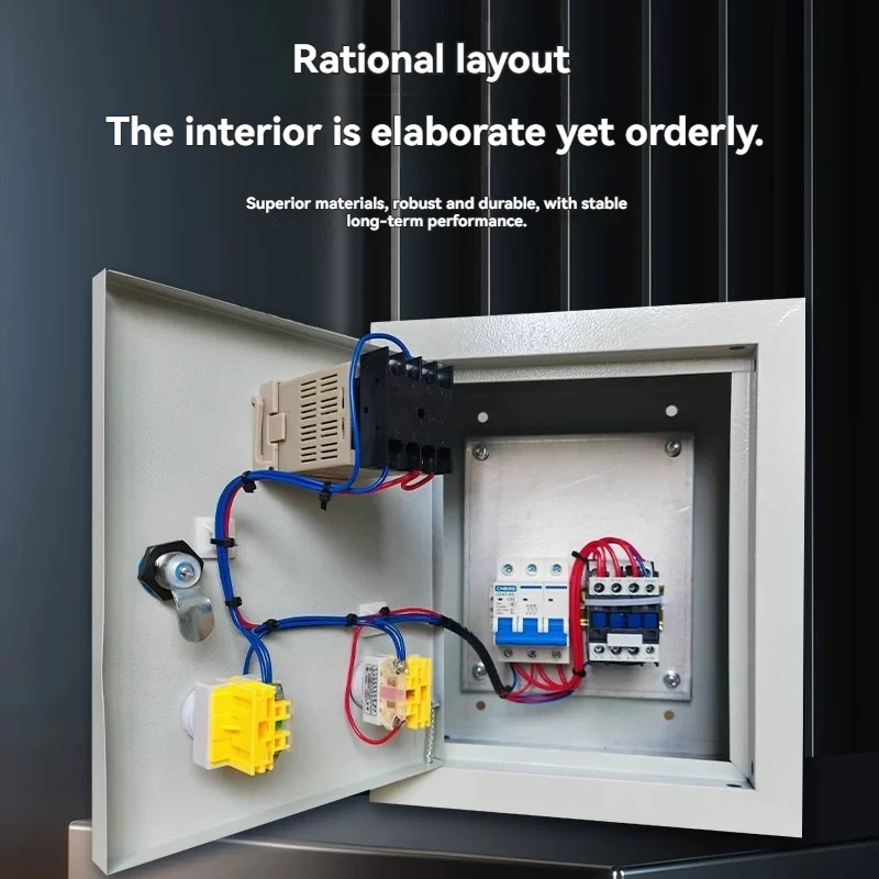 Timing Control Box, Timing Relay, Start Switch, Automatic Power-Off, Rice Cooker Motor, Mixer, Three-Phase Electrical Panel