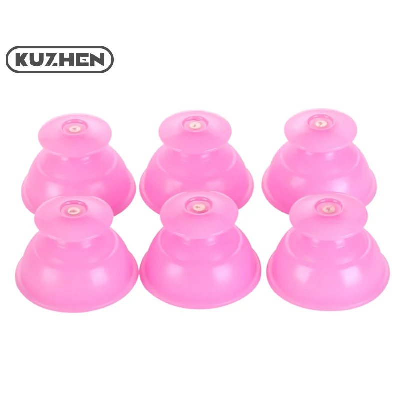 Silicone Vacuum Suction Cup Massager Body Cup Facial Skin Lifting Cupping Therapy Massage For Anti Cellulite Body Slimming Jar