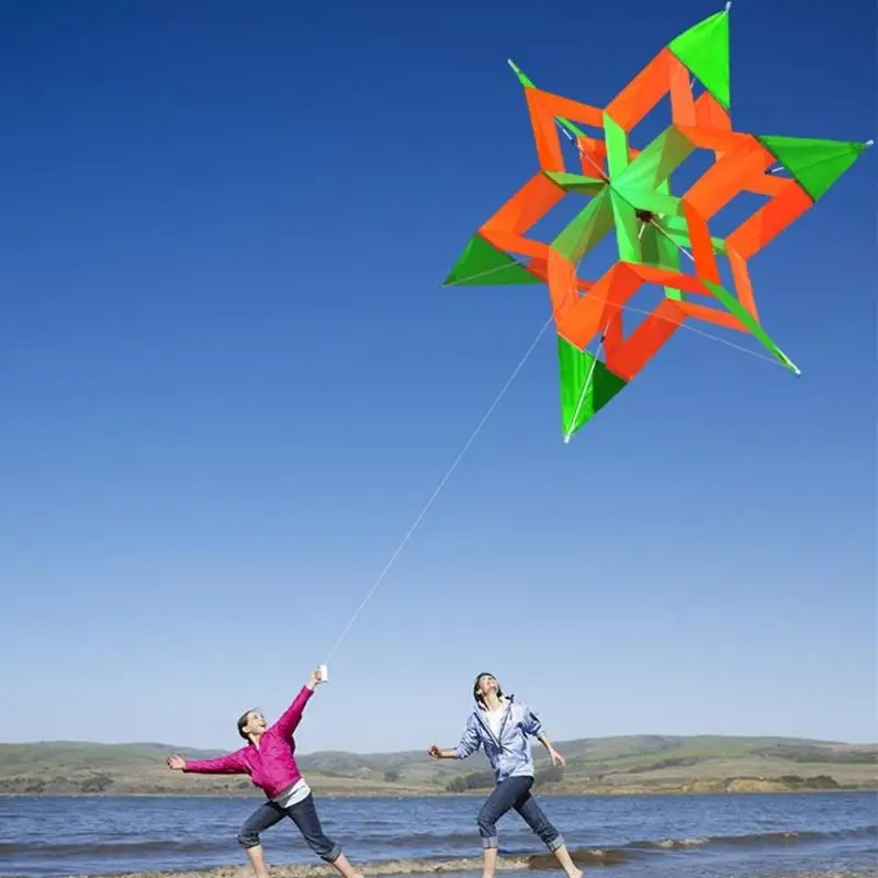 Handgemaakte -bloemenvliegers voor jongens kleurrijke felle kleur stof duurzaam buitenvliegen speelgoed lichtgewicht ontwerp