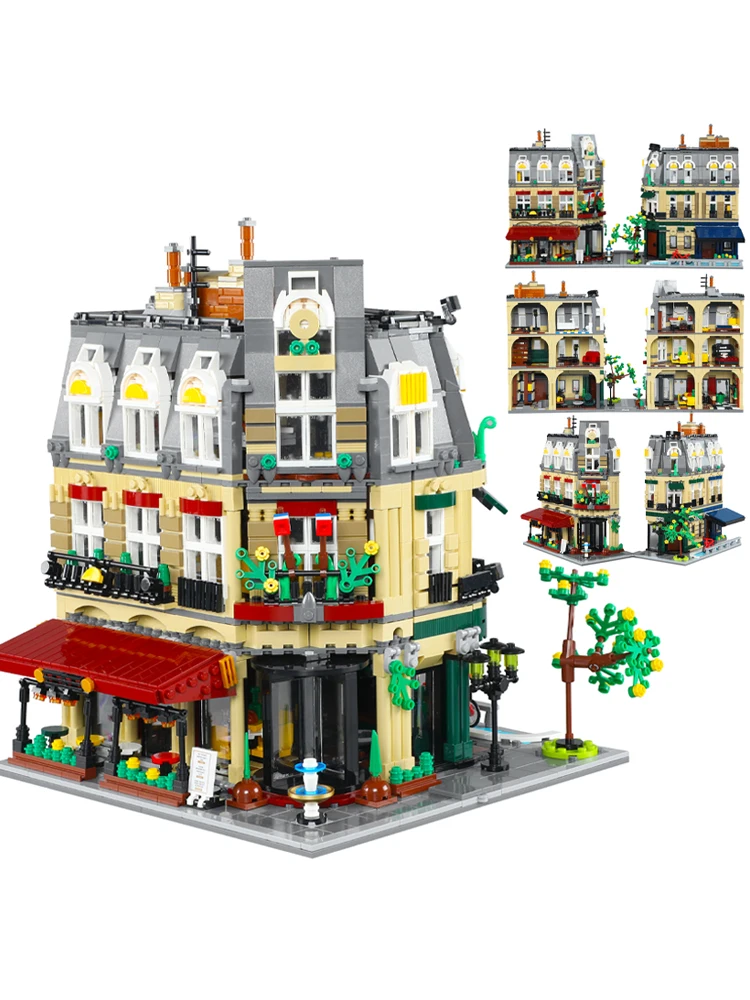 3230 stks Cada City Parijs Restaurant & Huis Architectuur Bouwstenen Set Franse Appartement Cijfers Bricks Speelgoed voor Kinderen Gift - afbeelding 2
