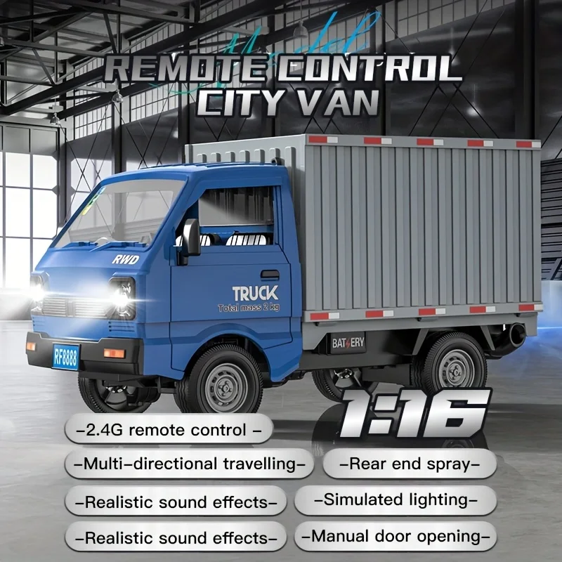 KF21 2,4G Simulation Drift RC Auto Klettern Spray Lkw 1 yg16 LED Licht Haul Fracht Fernbedienung Radio Control elektrische Spielzeug Für Kinder