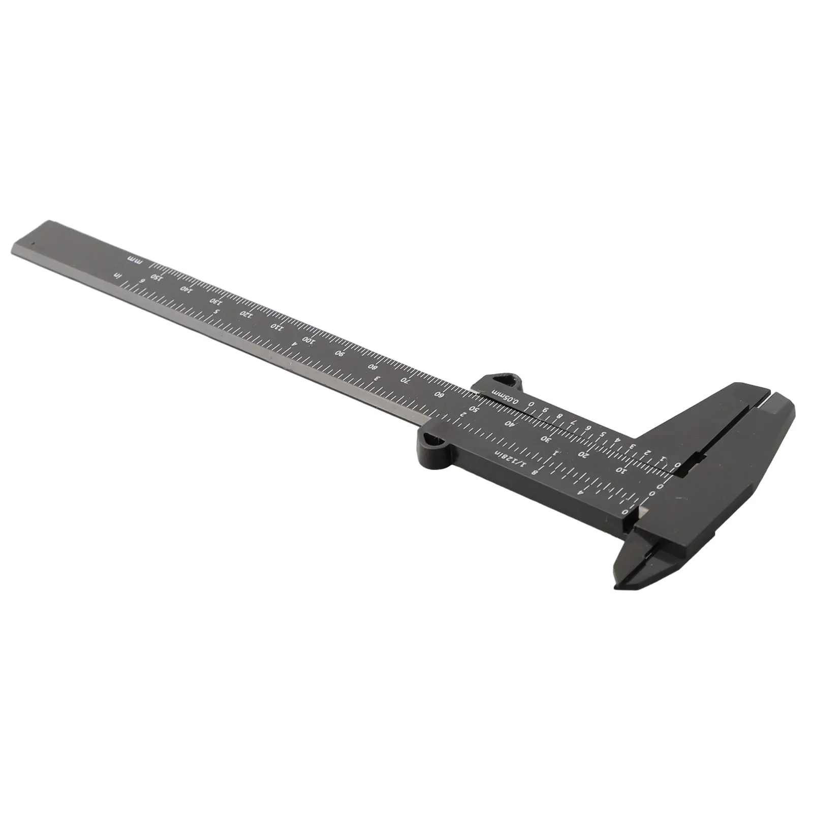1PCS 0-150mm Vernier Caliper Locking Screw Vernier Caliper Double Rule Scale Plastic Depth Height Measure Tool Manual Measuring