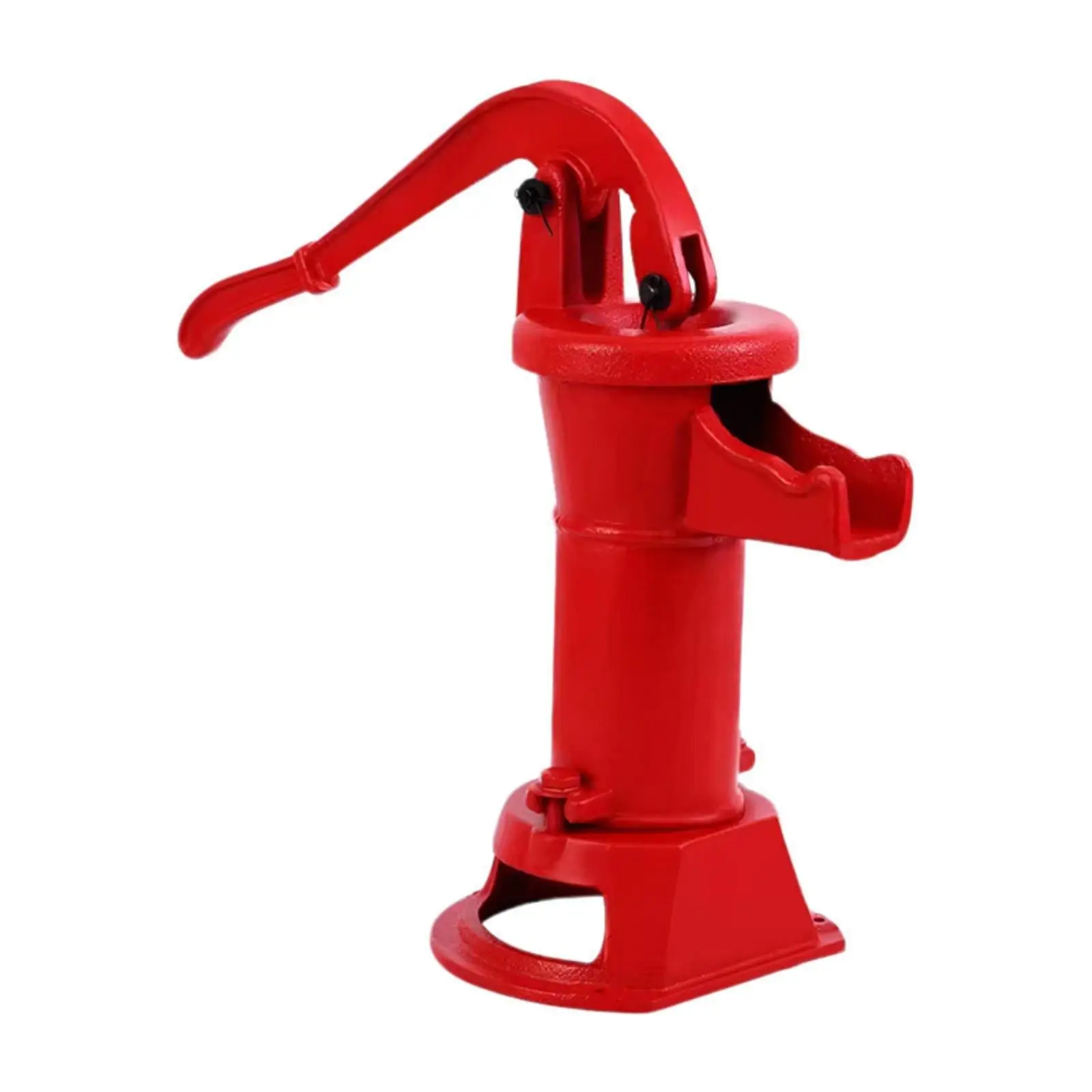 Vintage Cast Iron Hand Pump Waterer for Outdoor Garden Well Water Manual Operated Pump for Yard Use