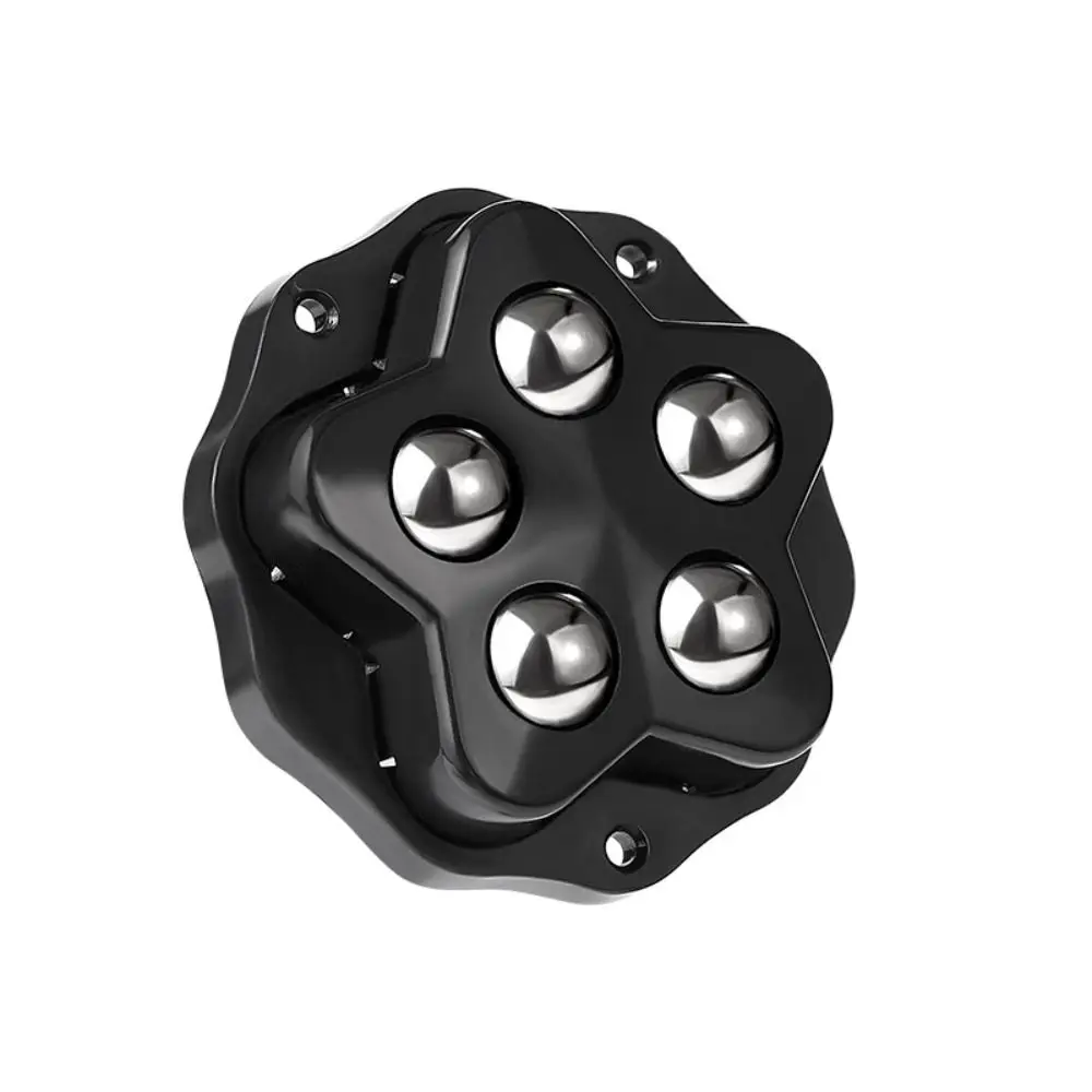 4Pcs/set Mute Ball Universal Wheels Self Adhesive Strong Load-bearing 360° Rotation Pulley 5 Beads Table Move Accessories