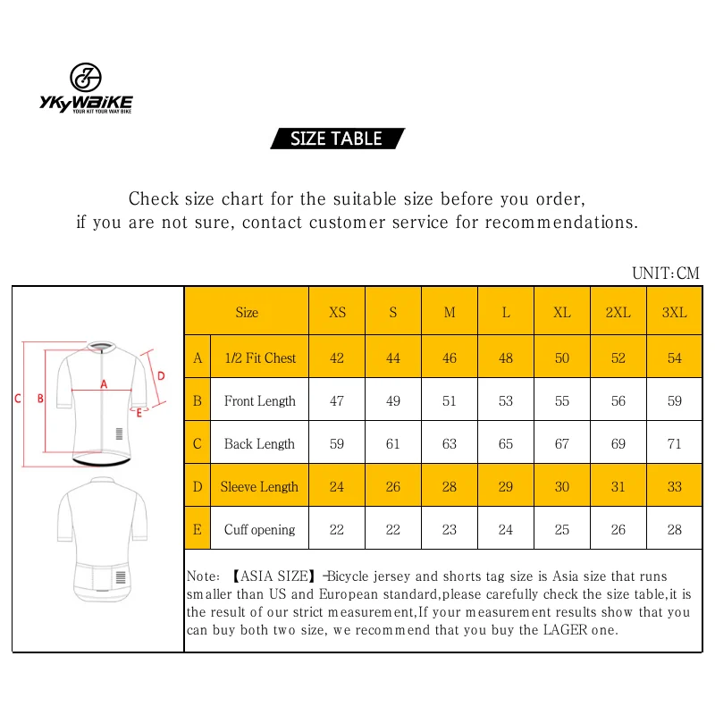 YKYWBIKE 50 % Big Saves Discount Zone Radtrikot Rennrad-Shirt Fahrradbekleidung Reitshirt Pro Mann und Frau – Detail 1