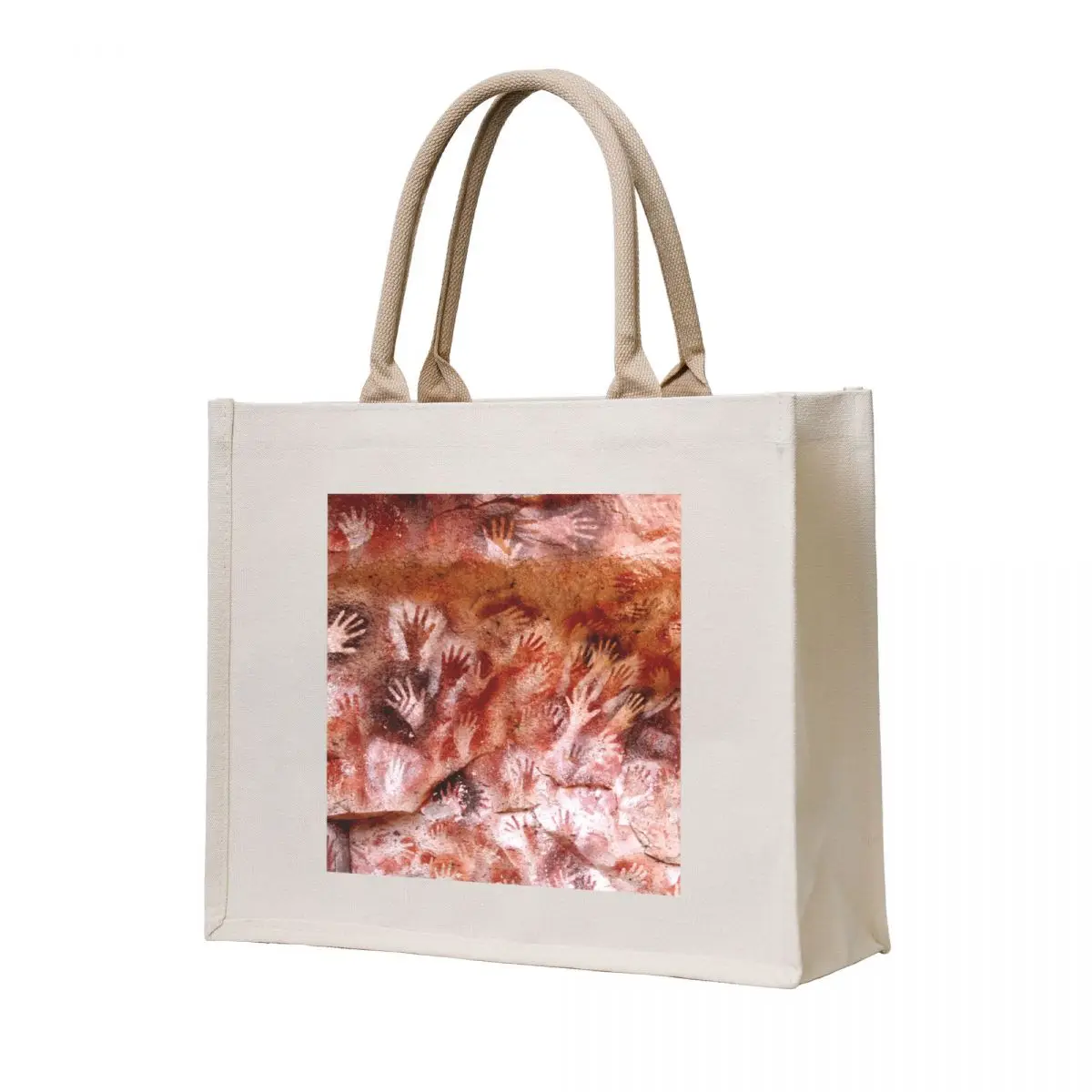 

Hands, stenciled at the Cave of the Hands. Cueva de las Manos Tote Bag Lady bag Shopper handbag university shopper bag