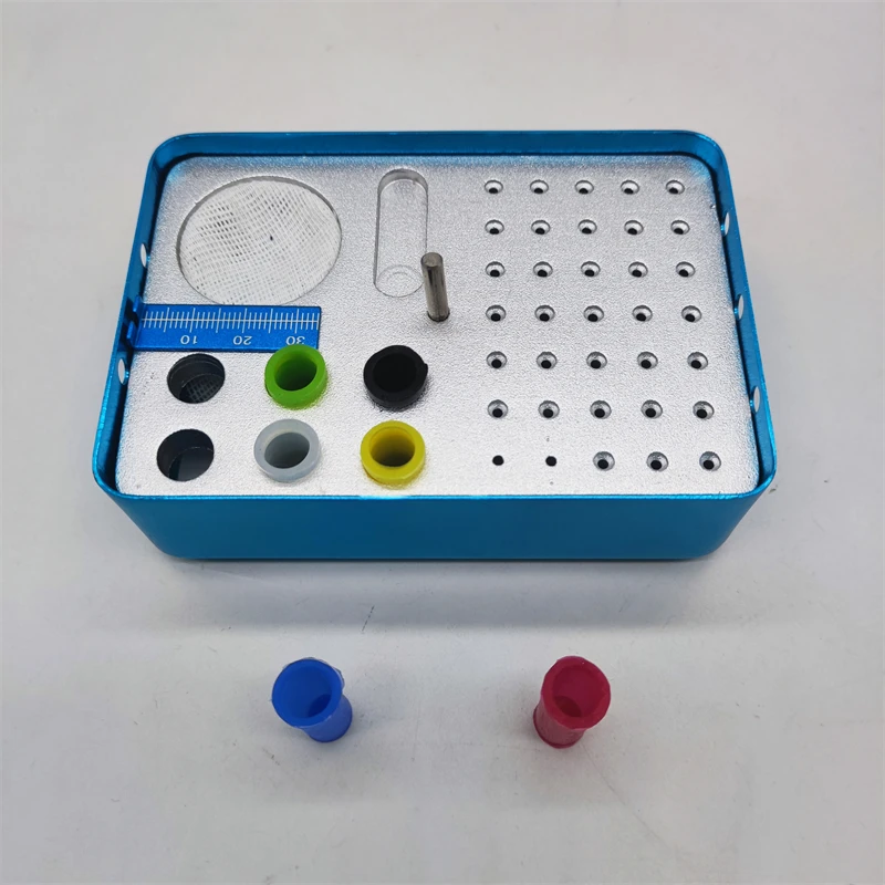 

Dental Equipments Box 35 holes Bur Disinfection Box with 5 pcs