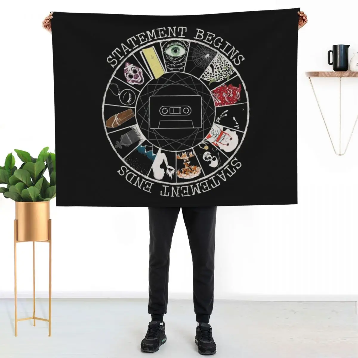 STATEMENT BEGINS OR STATEMENT ENDS COLORABSTRACK Throw Blanket funny gift Luxury St Soft Beds Luxury Thin bed plaid Blankets