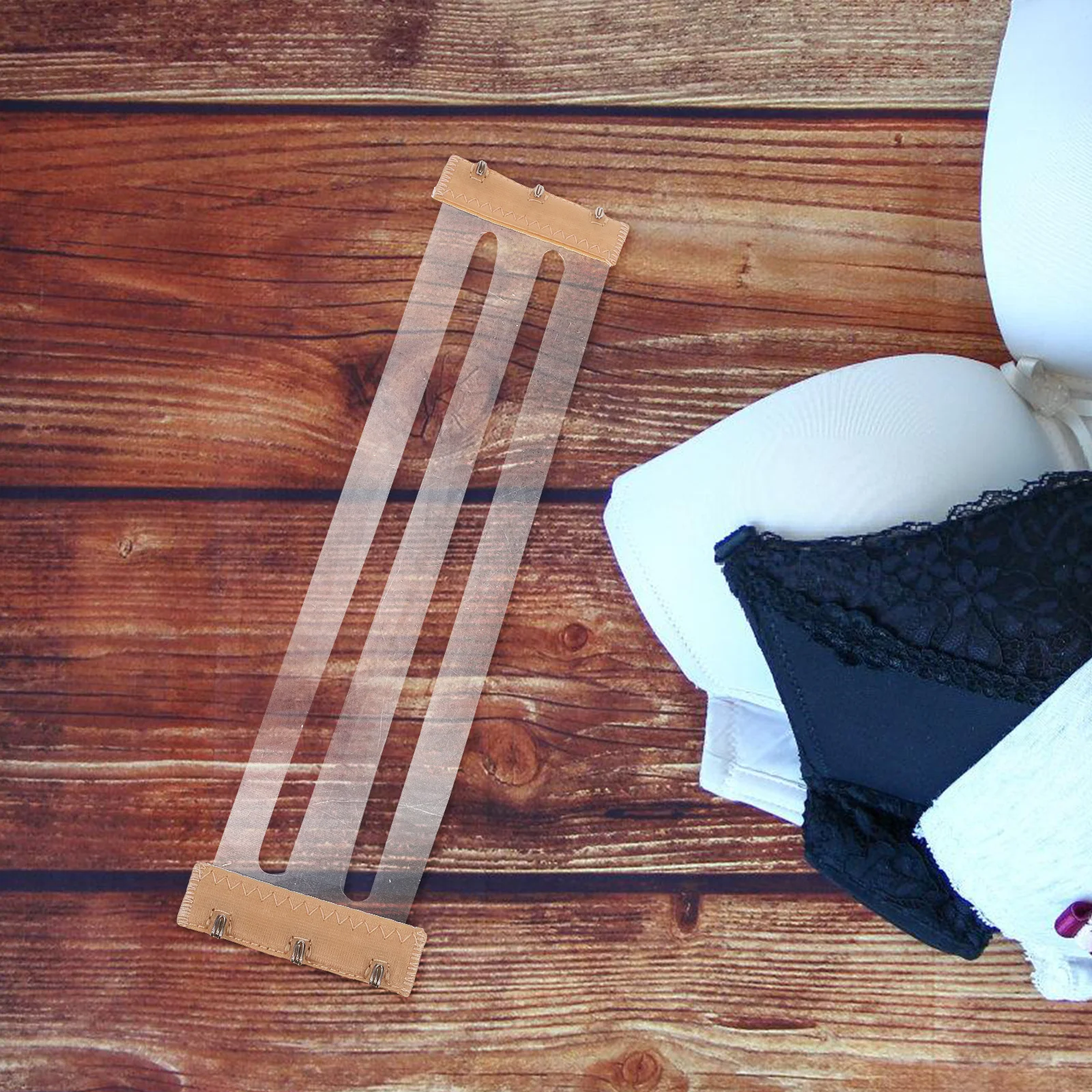 

Bra Extender 3 Hook Invisible Elastic Strap Soft Comfortable Replacement Clip for Women Plus Size Bra Buckle Extender