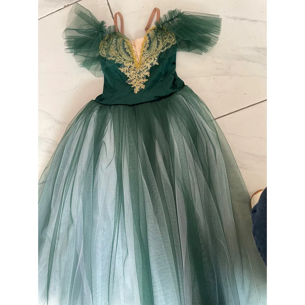 

Ballet Tutu Skirt Women Dress Long Vestidos For Girls Performance Clothing Swan Belly Dance Skirts