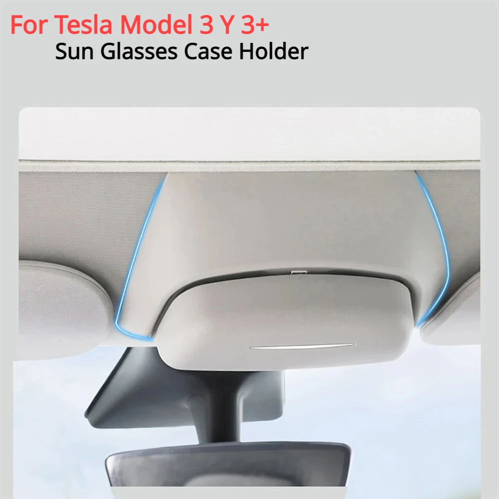 Car Glasses Case For Tesla Model Y Model 3 Sunglasses Storage Clip Car Roof For TESLA Model3 Interior ModelY 2023 Accessories