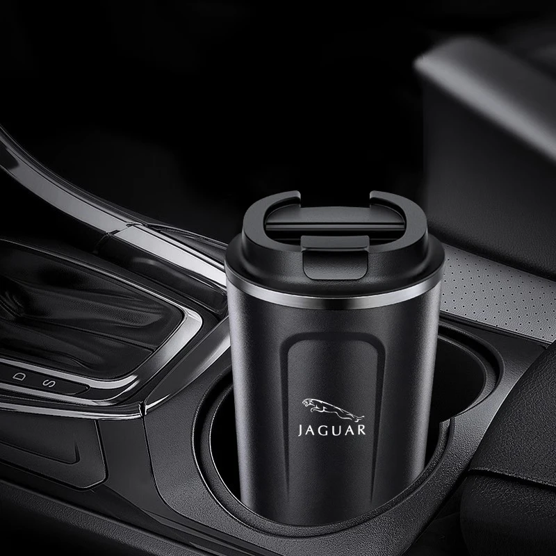 القهوة القدح مانعة للتسرب السفر كوب حراري 380 مللي سيارة الترمس القدح ل جاكوار X S F XF XE XJ XK XEL XFL XJL XJ6 XJS XKR XFR F-نوع #6