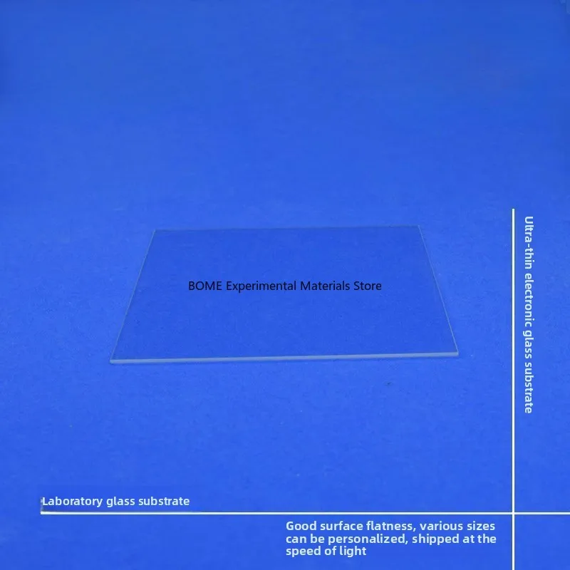 Ultra-Thin Electronic Glass Substrate Soda Lime Glass 80*80mm 1.1 2mm Thick Coating Substrate