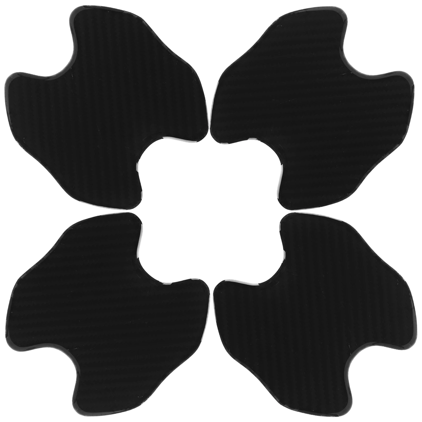 

4 шт., защитная чаша для дверной ручки автомобиля из углеродного волокна, защита от царапин, защита от царапин, наклейка на дверь автомобиля, лента из углеродного волокна