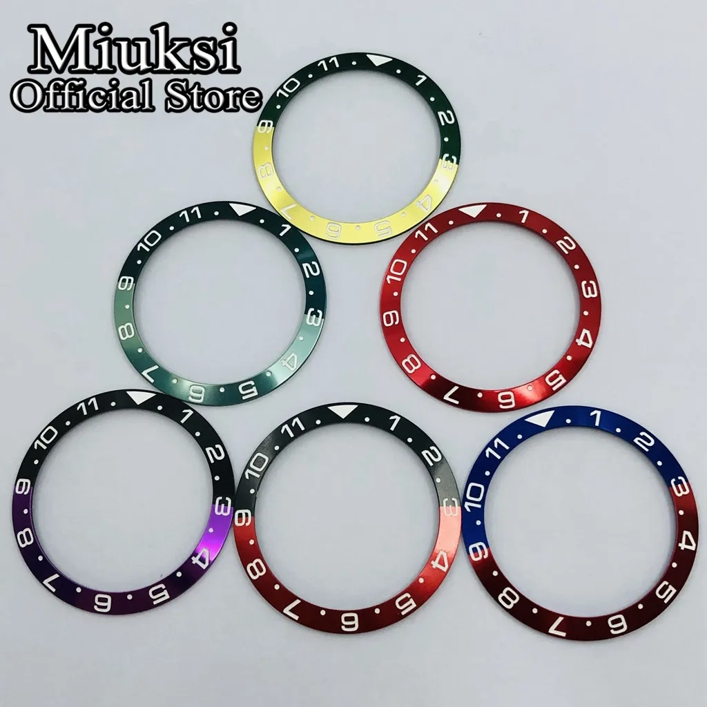 Miuksi high quality 38mm aluminum bezel insert fit 40mm watch case