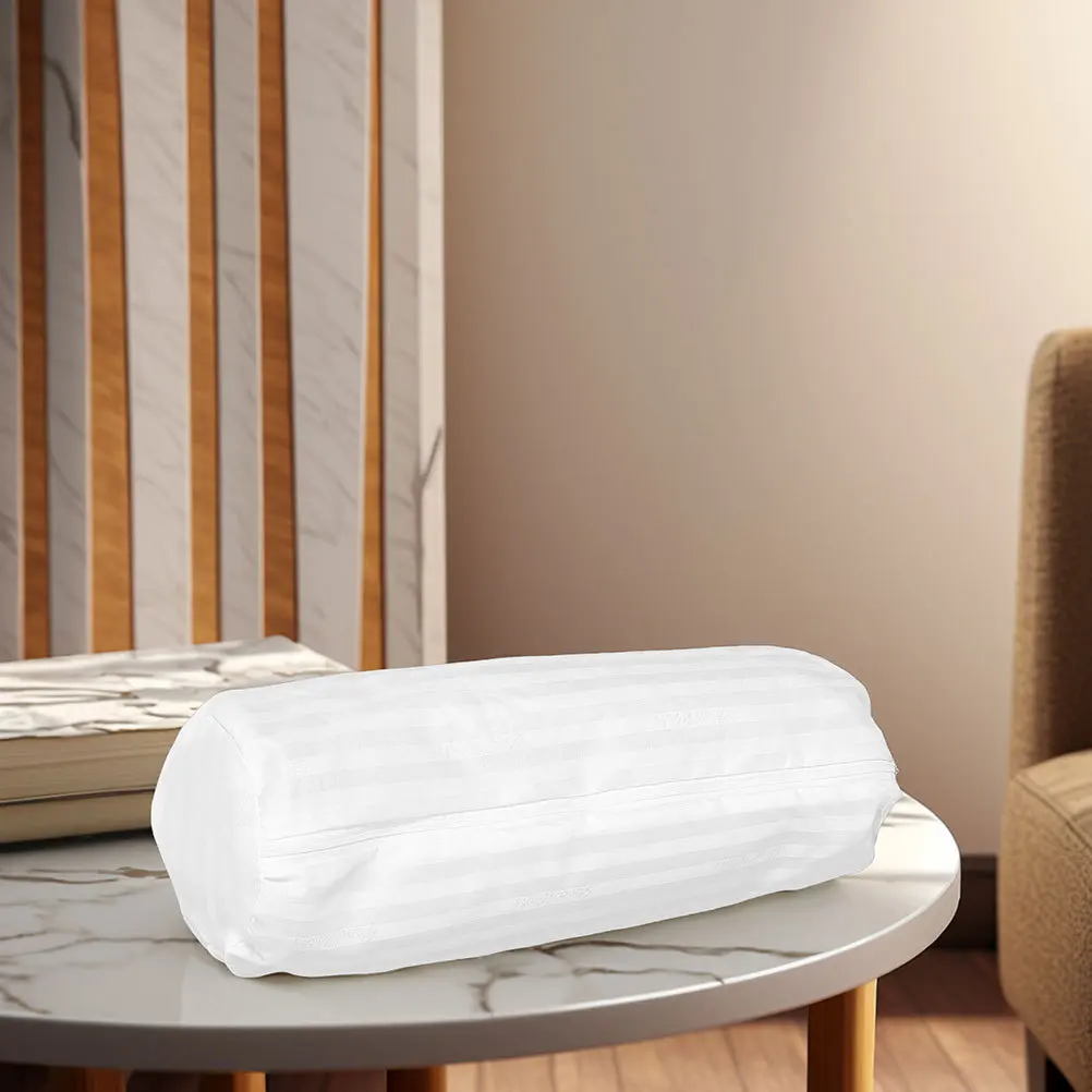 

Round Neck Pillow Cover Zippered Removable Cylindrical Pillowcase for Sofa Bed Chair Decorative Pillow Sleeve Cover
