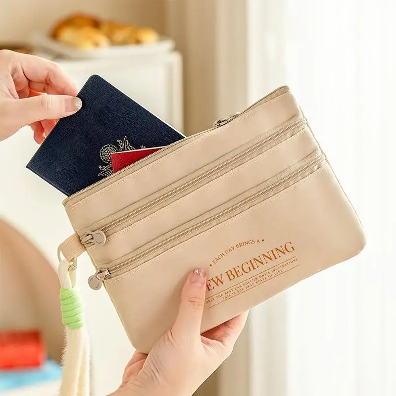 Travel Passport Holder Wallet - Waterproof ID Card Organizer For Airplane Tickets, Visa, Boarding Pass & Credit Cards