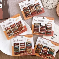 60/90Pcs Children Merad Color Hair Bands Small Size High Elastic Hair Rope Baby Rubber Bands not hurt the Hair Girls Headdress