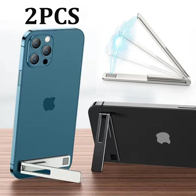 Magnetic Cell Phone Kickstand Desktop Stand Folding Mini Mobile Phone Holder Bracket for iPhone Xiaomi Samsung Redmi Universal